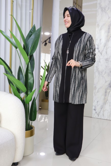 ARMİNE TREND DESENLİ PANTOLONLU TAKIM 25KT674