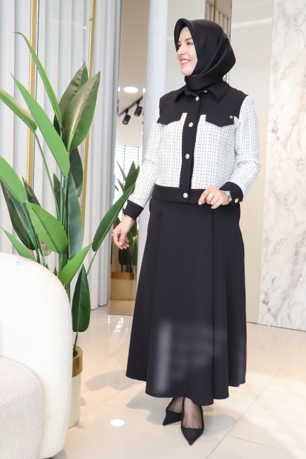 ARMİNE TREND EKOSE DESENLİ TAKIM 25K605