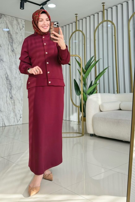 AYŞE AKAY MODAL ETEKLİ TAKIM 9741