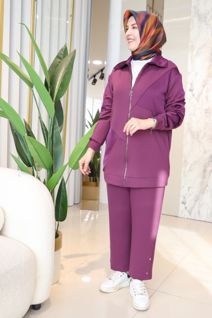 BELLİ FERMUARLI PANTOLONLU TAKIM 25K6017