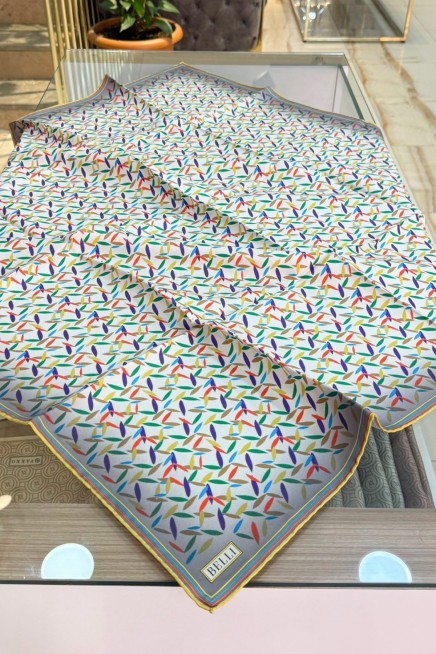 BELLİ SAF İPEK EŞARP 4027D