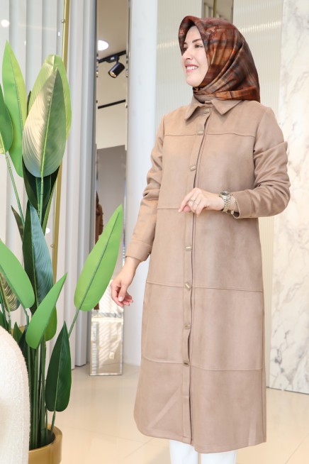BERELANCE DÜĞMELİ SUET KAP 7210