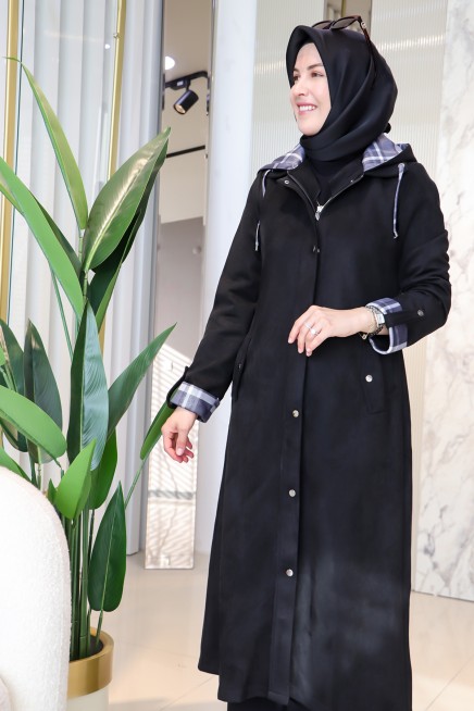 BERELANCE KAPİŞONLU SUET KAP 6131