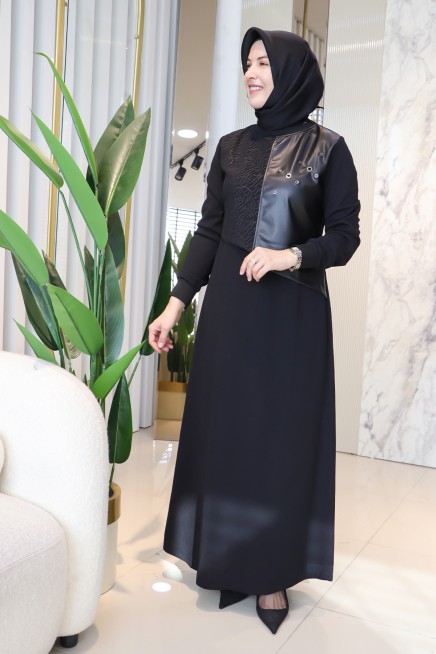 ÇINAR ÖZKAN ÇAKMALI ELBİSE 2251