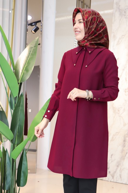 ESSWAAP ÇİFT YAKALI UZUN TUNİK 2621557