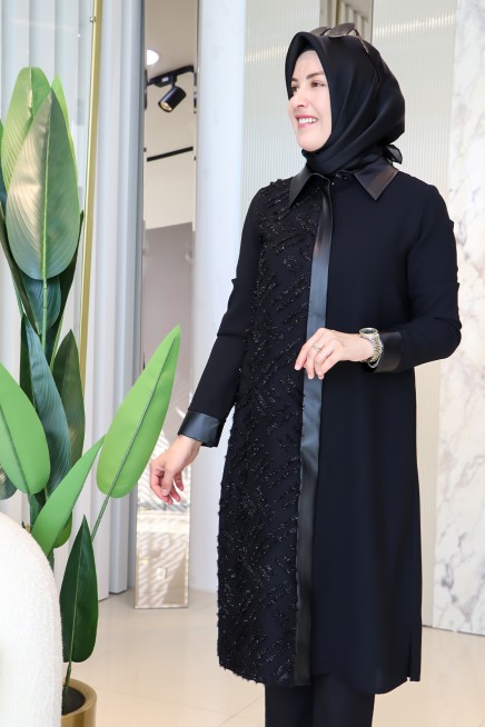 ESSWAAP IŞILTI GARNİLİ FERMUARLI GİYÇIK TUNİK 2621550