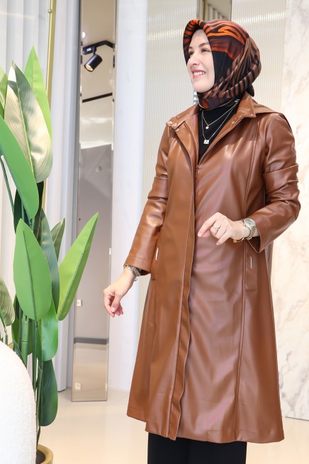 ESSWAAP KAPİŞONLU İÇİ SUET KAPLI DERİ KAP 2529026