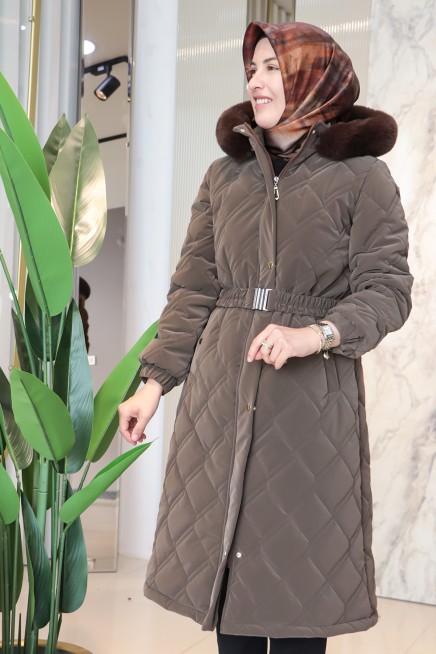 FREE MOOD KAPÜŞON DETAYLI KABAN 25204