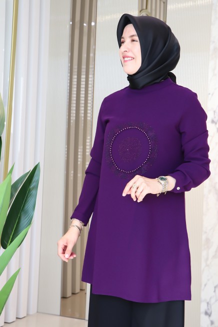 HAYA DÜNYA NAKIŞLI TUNİK 1596