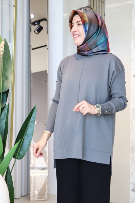 KADO KOL DÜĞME MERSERİZE TUNİK 2725014