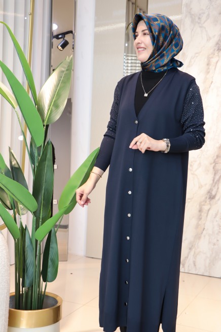 KADO KOL TAŞ DETAYLI UZUN HIRKA 2725003