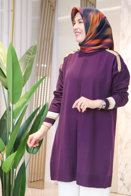 KADO MERSERİZE SİMLİ TUNİK KT012