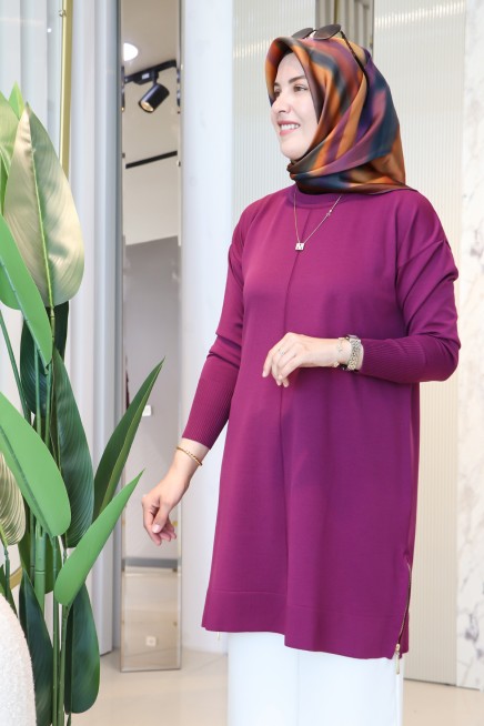KADO YAN FERMUAR DETAYLI TUNİK 2725013