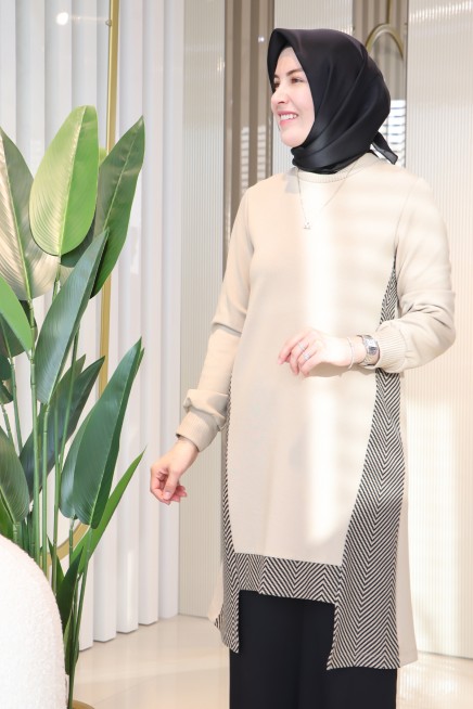 KEMAL AYDIN YANLARI DETAYLI TUNİK 1686