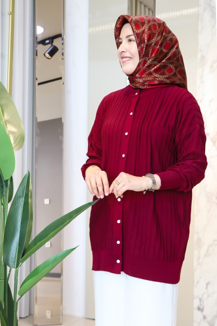 MARCHA ÇİZGİ DETAYLI TRİKO HIRKA 30200