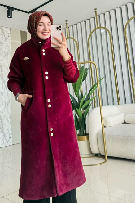 MARCHA UZUN ANGORA KABAN 10837