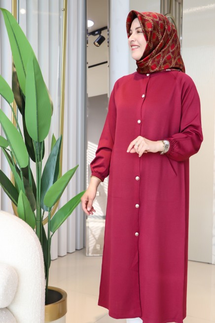 MELİH DÜĞME DETAYLI UZUN HIRKA 35189