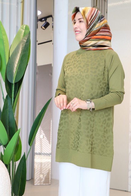 MELİH LEOPAR DESENLİ TUNİK 35248