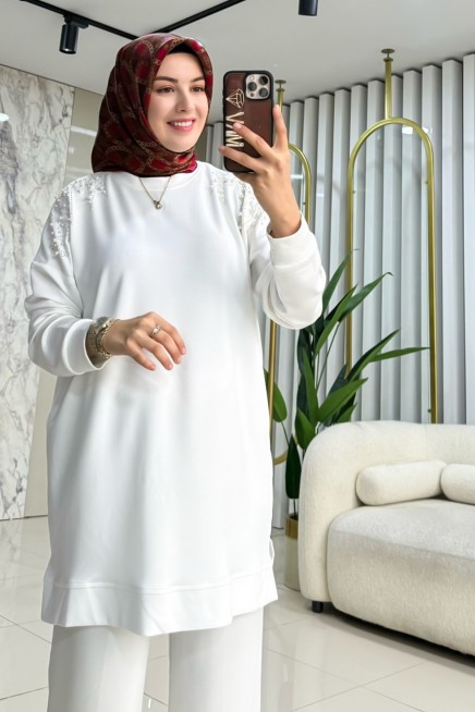 MELİH OMUZ İNCİLİ TUNİK 8002