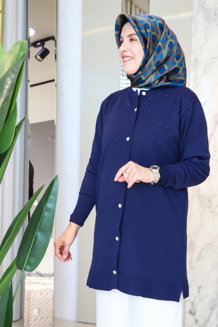 MELİH SİMİT YAKA TAŞLI HIRKA 5007