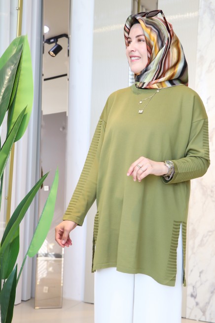 MELİH YANLARI YIRTMAÇLI TUNİK 35212