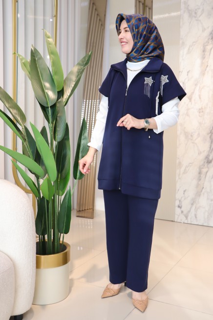 NAR-I AŞK CEP TAŞLI 3'LÜ PANTOLONLU TAKIM 1976