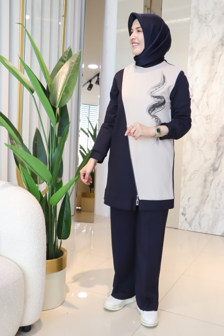 NERVÜR DİGİTAL BASKI PANTOLONLU TAKIM 3020