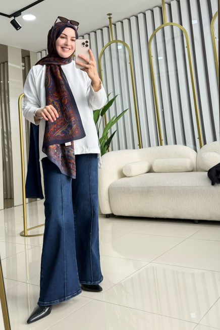 NOŞHE ÖN DİKİŞLİ KOT PANTOLON 4492