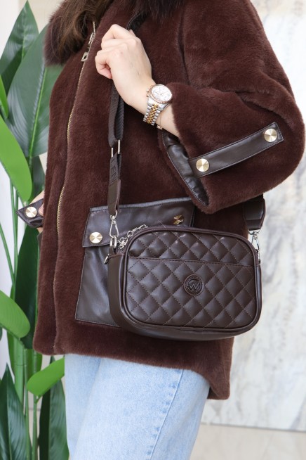 THN ÖN CEP KARE DESEN ÇAPRAZ ÇANTA THN013