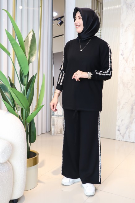 TIĞ TRİKO LEOPAR ŞERİTLİ TAKIM 22017