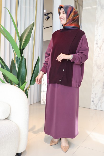 TIĞ TRİKO NİXLİ DÜĞMELİ ETEKLİ TAKIM 5030