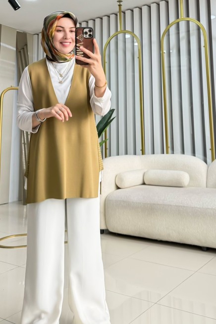 TIĞ TRİKO V YAKA RAYON SÜVETER 21939