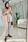 ARMİNE TREND BELİ İPLİ PANTOLONLU TAKIM 25KT660