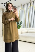 ARMİNE TREND CEP DETAYLI FERMUARLI TUNİK 25KT463