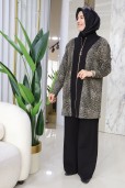 ARMİNE TREND LEOPAR DESENLİ PANTOLONLU TAKIM 25KT674-1