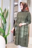 ARMİNE TREND TRİKO FERMUARLI UZUN TUNİK 25KTD4112