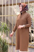 ARMİNE YAKA FERMUAR TUNİK 24KT436