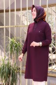 ARMİNE YAKA FERMUAR TUNİK 24KT436