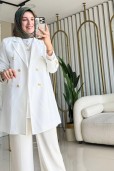 AYŞE AKAY KRUVAZE BLAZER CEKET 9685