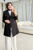 AYŞE AKAY KRUVAZE BLAZER CEKET 9685
