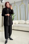 AYŞE AKAY MODAL FERMUARLI PANTOLONLU TAKIM 9744
