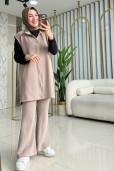 AYŞE AKAY OMUZ ÇITÇIT YELEKLİ TAKIM 9740