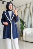AYŞE AKAY ŞERİT DETAY CEKET 9734
