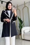 AYŞE AKAY ŞERİT DETAY CEKET 9734