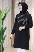 AYŞE AKAY YAPRAK TAŞLI TUNİK 9743
