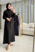 BELLİ KEMER DETAYLI ELBİSE 25KD9002