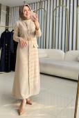 BELLİ KEMER DETAYLI ELBİSE 25KD9002