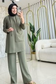 ESSWAAP KAPİŞONLU OYSHO TENSEL KUMAŞ PANTOLONLU TAKIM 2527885