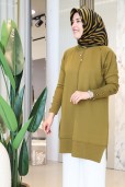 KADO ETEK UCU ÇİZGİLİ MERSERİZE TUNİK 2725019