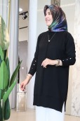 KADO ETEK UCU ÇİZGİLİ MERSERİZE TUNİK 2725019